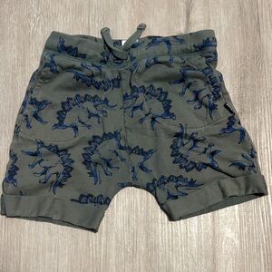 Bonds Kids Dinosaur Print Shorts - Gray and Blue